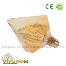 Lâmpada de LED de diamante afiado de aprovação CE com tampa de ouro